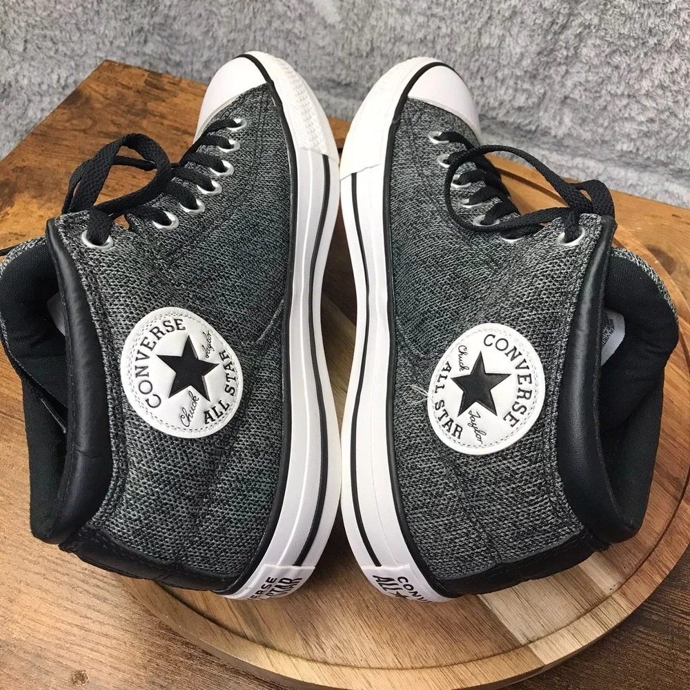 Converse Chuck Taylor All Star High Street Mid Top Sneakers M 8 W 10 Black/Gray